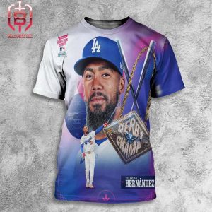 Congrats To Los Angeles Dodger Teoscar Hernandez With 2024 Home Run Derby Champion All Over Print Shirt