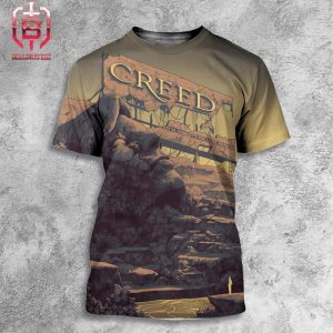 Creed Band Summer Tour Event Poster At Charlotte PNC Music Pavillion On July 24th 2024 All Over Print Shirt