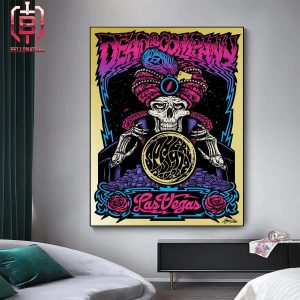 Dead And Company Dead Forever Merch Limited Gold Foil Poster At The Sphere Las Vegas NV On July 12th 2024 Home Decor Poster Canvas