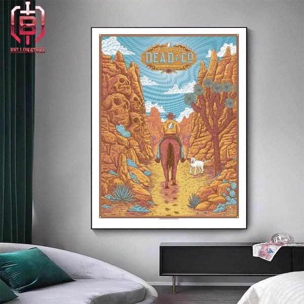 Dead And Company Dead Forever Merch Poster Limited At The Sphere Las Vegas On July 5th 2024 Home Decor Poster Canvas