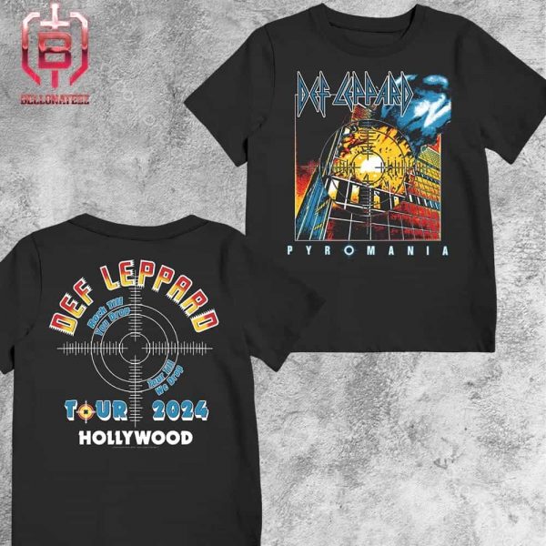 Def Leppard Pyromania The Stadium Summer Tour 2024 Event Tee At Hollywood FL On August 9th 2024 Two Sides Unisex T-Shirt