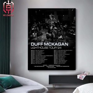 Duff Mckagan Lighthouse Tour 2024 With Special Guest Fear And Lee Ving Start From Sep 30th 2024 Home Decor Poster Canvas