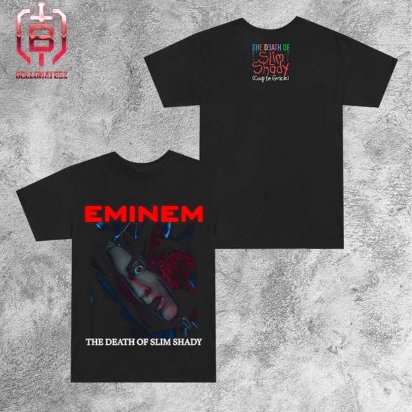 Eminem The Death Of Slim Shady Rip Album Cover Tee Merchandise Limited Two Sides Unisex T-Shirt