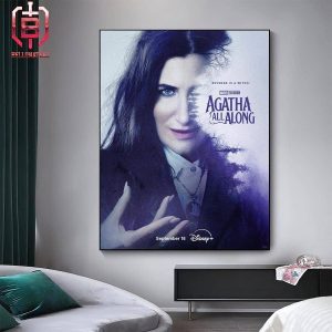 First Poster For Agatha All Along Releasing On September 18 On Disney Plus Home Decor Poster Canvas