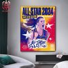 Caitlin Clark Is All-Star Selection 2024 WNBA In Her First Season In WNBA Home Decor Poster Canvas