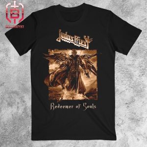 Judas Priest Redeemer Of Souls Album Cover Square Tee Merchandise Limited Unisex T-Shirt