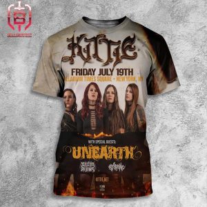 Kittie Show With Speacial Guests Unearth At Palladium Times Square New York NY On Friday July 19th 2024 All Over Print Shirt