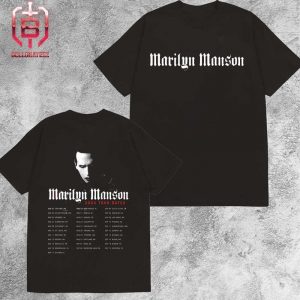 Marilyn Manson 2024 Tour Date And Place List Start From August 2nd 2024 At Hershey Stadium PA Two Sides Unisex T-Shirt
