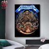 Metallica Celebration 40 Years Of Ride The Lightning For Whom The Bell Tolls Merchandise Limited Edition Screen Printed Home Decor Poster Canvas