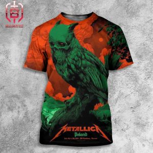 Metallica M72 World Tour M72 Warsaw Merch Limited Poster At PGE Narodowy Warsaw Poland On July 5th And 7th 2024 All Over Print Shirt