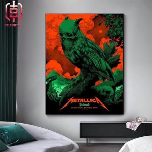 Metallica M72 World Tour M72 Warsaw Merch Limited Poster At PGE Narodowy Warsaw Poland On July 5th And 7th 2024 Home Decor Poster Canvas