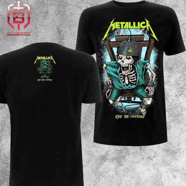 Metallica Sparky 24 Ride The Lightning Merchandise Limited Two Sides Unisex T-Shirt