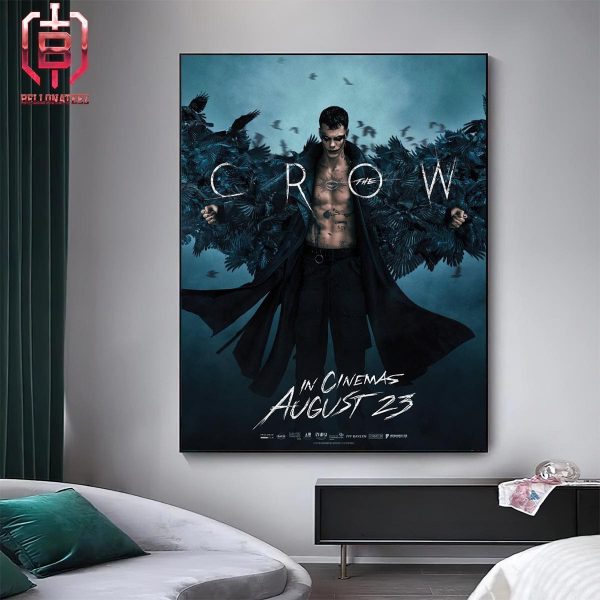 New Poster For The Crow Remake In Cinemas August 23 2024 Home Decor Poster Canvas