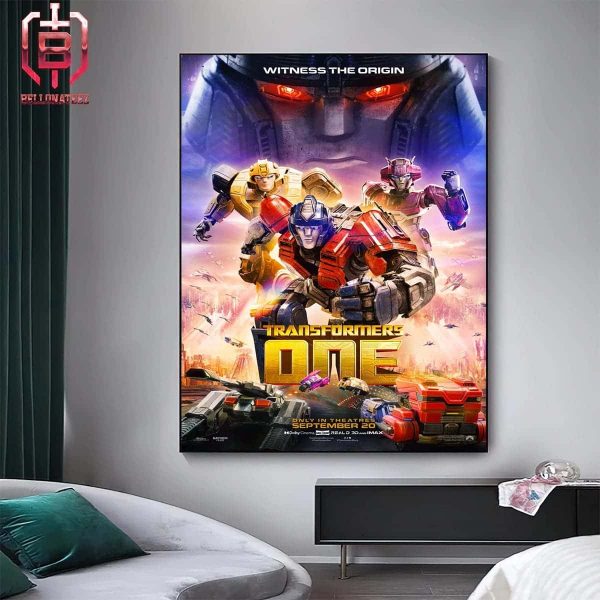 New Trailer Poster Transformers One Witness The Origin Only In Theaters September 29th 2024 Home Decor Poster Canvas