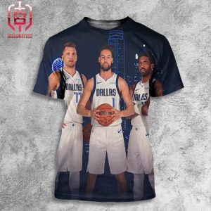 New Trio Luka Klay Kyrie New Big 3 Of Dallas Mavericks In New NBA Season 2024-2025 All Over Print Shirt