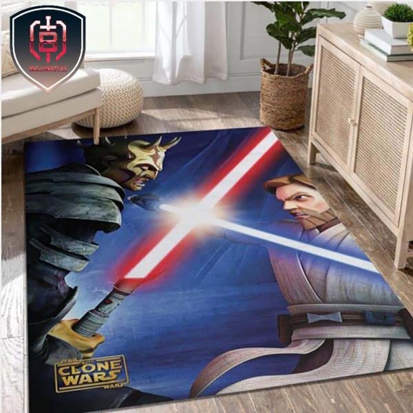 Obi Wan Vs Savage Star War Character Rug Area Rug Carpet Home Us Decor