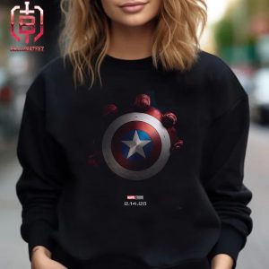 Official Poster Of Marvel Studios Captain America Brave New World Only In Theaters February 14th 2025 Unsiex T-Shirt