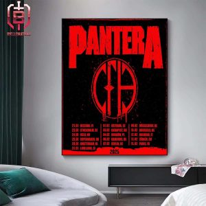 Pantera Annouce Early 2025 European Tour Date And Place List Home Decor Poster Canvas