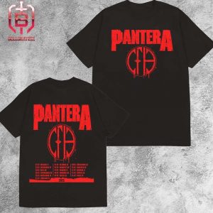 Pantera Annouce Early 2025 European Tour Date And Place List Two Sides Unisex T-Shirt
