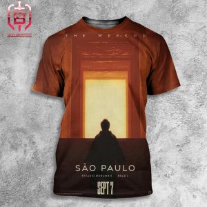 Poster For The Weeknd Show At Estadio Morumbis Sao Paulo Brazil On September 7th 2024 All Over Print Shirt