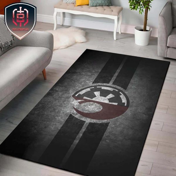 Rebel And Empire Logo Star Wars Rug Carpet Full Size And Printing