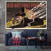 Red Hot Chili Peppers Merch Limited Gold Foil Edition Event Poster At Blossom Music Center In Cuyahoga Falls OH On July 22 2024 Home Decor Poster Canvas