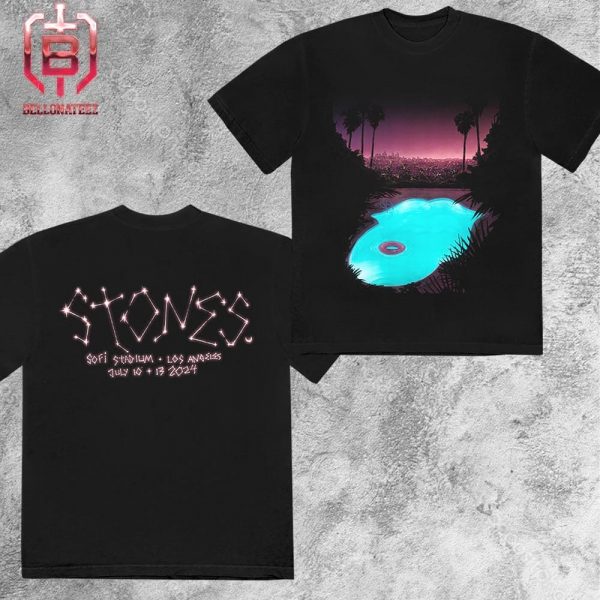 Rolling Stones Event Tee For Show At Sofi Stadium Los Angeles CA On July 10th And 13th 2024 Merchandise Limited Two Sides Unisex T-Shirt