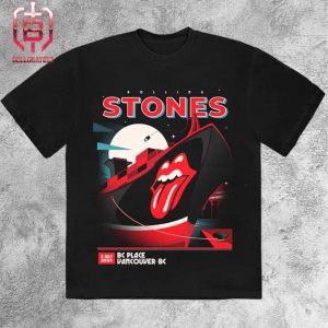 Rolling Stones Merch Event Tee For Show At BC Place Vancouver BC On July 5th 2024 Unisex T-Shirt