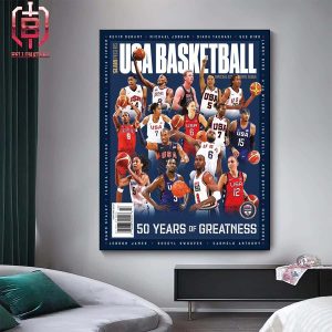 Slam Magazine Presents USA Basketball Special Collector’s Issue 50 Years Of Greatness Home Decor Poster Canvas