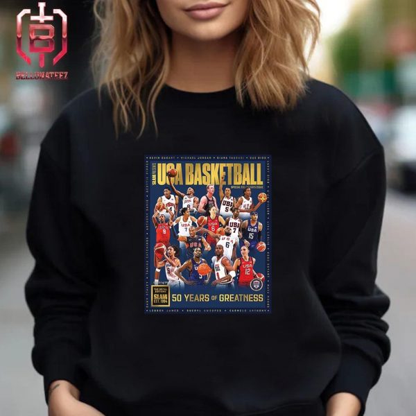 Slam Magazine Presents USA Basketball Special Collector’s Issue Gold Metal Editions 50 Years Of Greatness Unisex T-Shirt