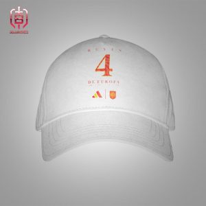 Spain Adidas Reyes 4 De Europa Euro 2024 Champions Fourth Euro Champions In History Snapback Classic Hat Cap