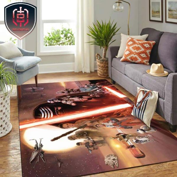Star Wars Episodio El Despertar De La Fuerza Carpet Floor Area Rug Full Size And Printing
