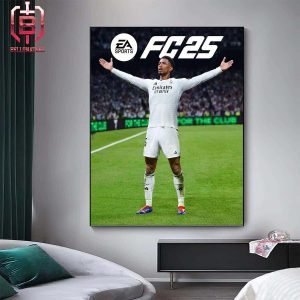 The Cover For FC 25 Is Jude Bellingham Stoppage Time Winner Against Barcelona Home Decor Poster Canvas