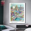 The Official Poster For The Paris 2024 Paralympic Games Designed By Artist Ugo Gattoni Merchandise Limted Home Decor Poster Canvas