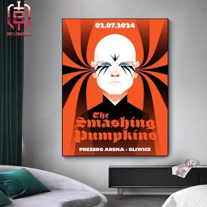 The Smashing Pumpkins Europe Tour 2024 At Prezero Arena Gliwice Poland On July 2nd 2024 Home Decor Poster Canvas