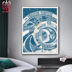 The Smashing Pumpkins Event Merch Poster At 02 Universuh Prague On July 4th 2024 Home Decor Poster Canvas