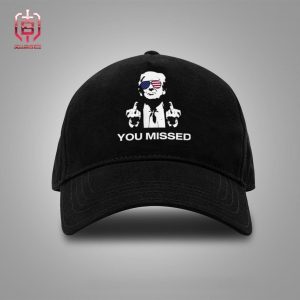 Trump Shooting Shot Assassination Attempt Butler Rally You Missed President Trump 2024 Snapback Classic Hat Cap
