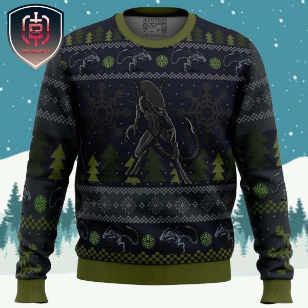 A Christmas Bug Hunt Xenomorph Xmas Holiday Gift Ugly Christmas Sweater