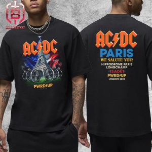 AC DC Power Up Tour At Paris 2024 Merch Event Tee At Hippodrome Paris Longchamp France On August 13th 2024 Two Sides Unisex T-Shirt