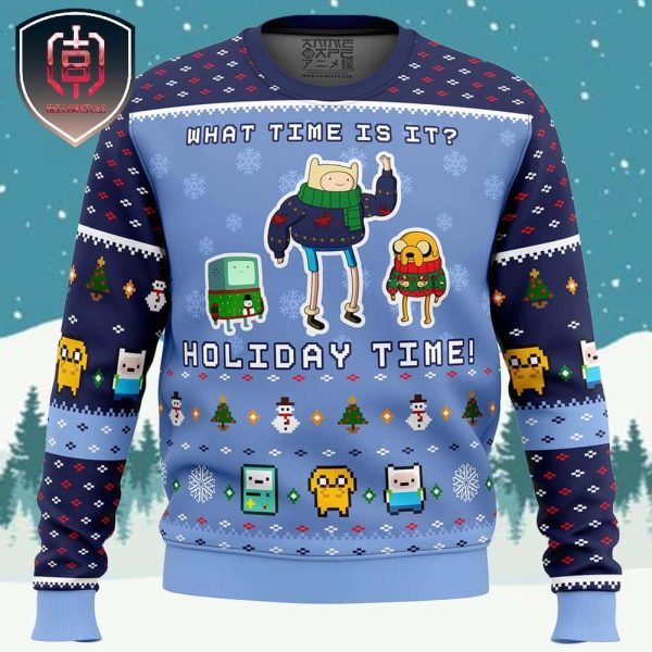 Adventure Time Christmas Time Xmas Holiday Gift Ugly Christmas Sweater