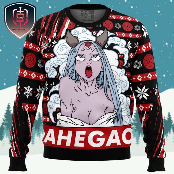 Ahegao Kaguya Naruto Xmas Holiday Gift Ugly Christmas Sweater