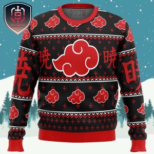 Akatsuki Naruto Xmas Holiday Gift Ugly Christmas Sweater