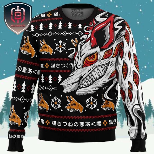 Aki?s Fox Devil Chainsaw Man Xmas Holiday Gift Ugly Christmas Sweater