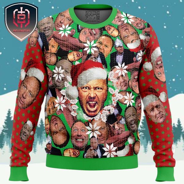 Alex Jones Xmas Holiday Gift Ugly Christmas Sweater