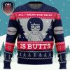 All I Want For Xmas is Butts Bobs Burgers Xmas Holiday Gift Ugly Christmas Sweater