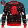 An Apple A Day Can Keep Santa Away If You Throw It Hard Enough My Little Monster Xmas Holiday Gift Ugly Christmas Sweater