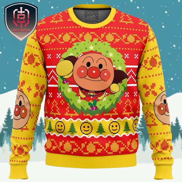 Anpanman Xmas Holiday Gift Ugly Christmas Sweater