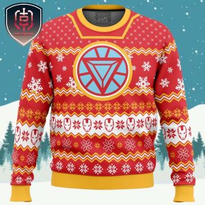 Arc Reactor Iron Man Xmas Holiday Gift Ugly Christmas Sweater