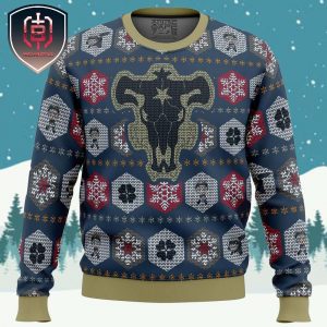 Asta Black Clover Xmas Holiday Gift Ugly Christmas Sweater