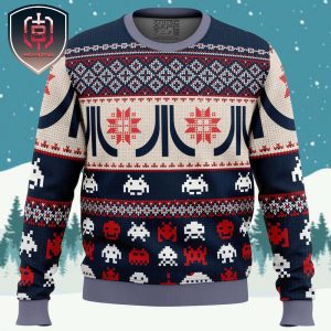 Atari Classic Xmas Holiday Gift Ugly Christmas Sweater